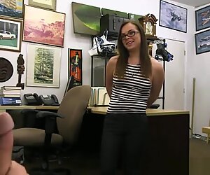 Big Butt Teen Nerd Dicked In Her Mouth & Snatch For Cash