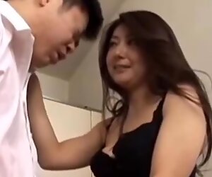 Asian mature an aunt need sex with two young student